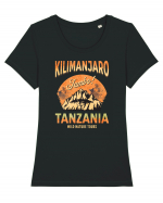 Kilimanjaro - Jambo - Tanzania Tricou mânecă scurtă guler larg fitted Damă Expresser
