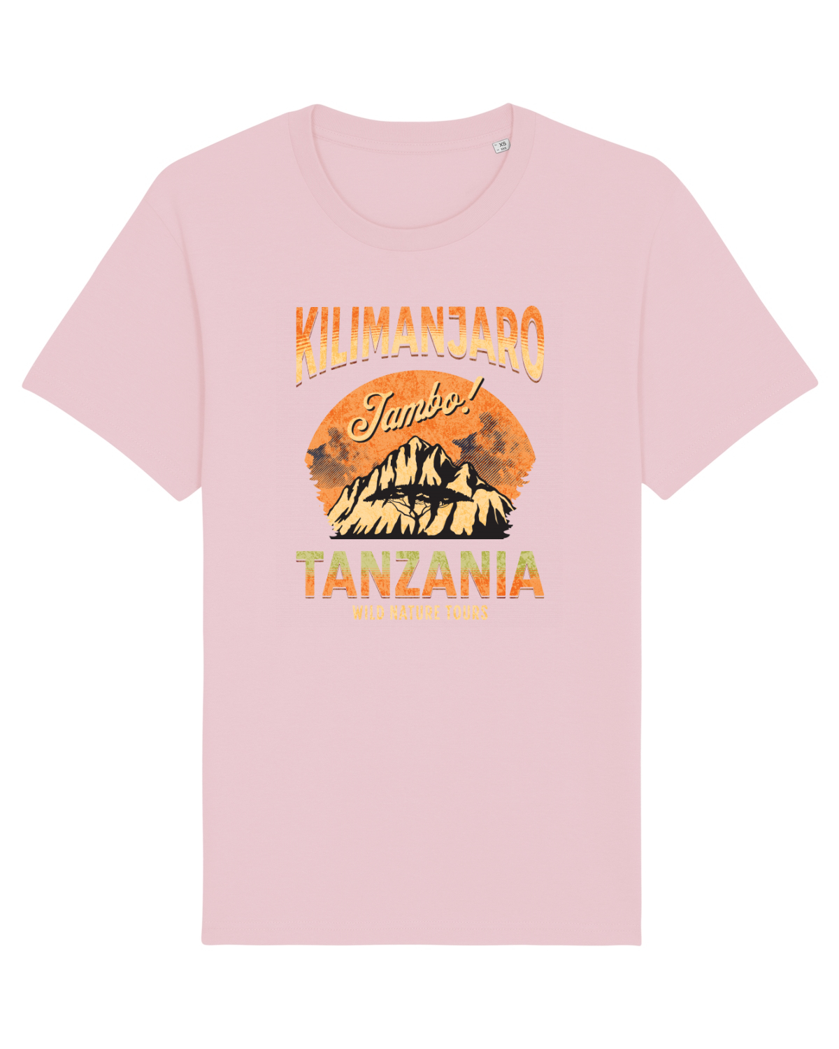 Tricou mânecă scurtă Unisex Rocker Cotton Pink