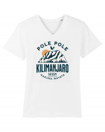 Kilimanjaro - Pole pole - Hakuna matata Tricou mânecă scurtă guler V Bărbat Presenter