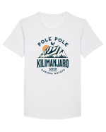 Kilimanjaro - Pole pole - Hakuna matata Tricou mânecă scurtă guler larg Bărbat Skater