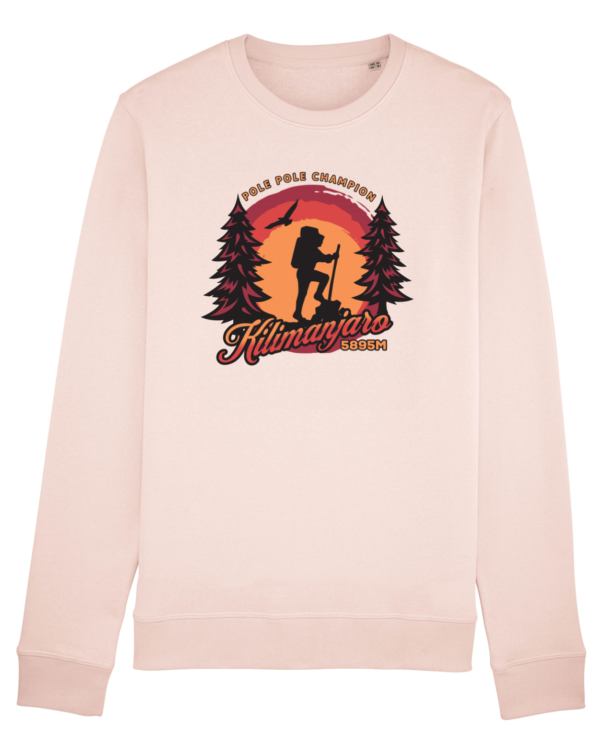 Bluză mânecă lungă Unisex Rise Candy Pink