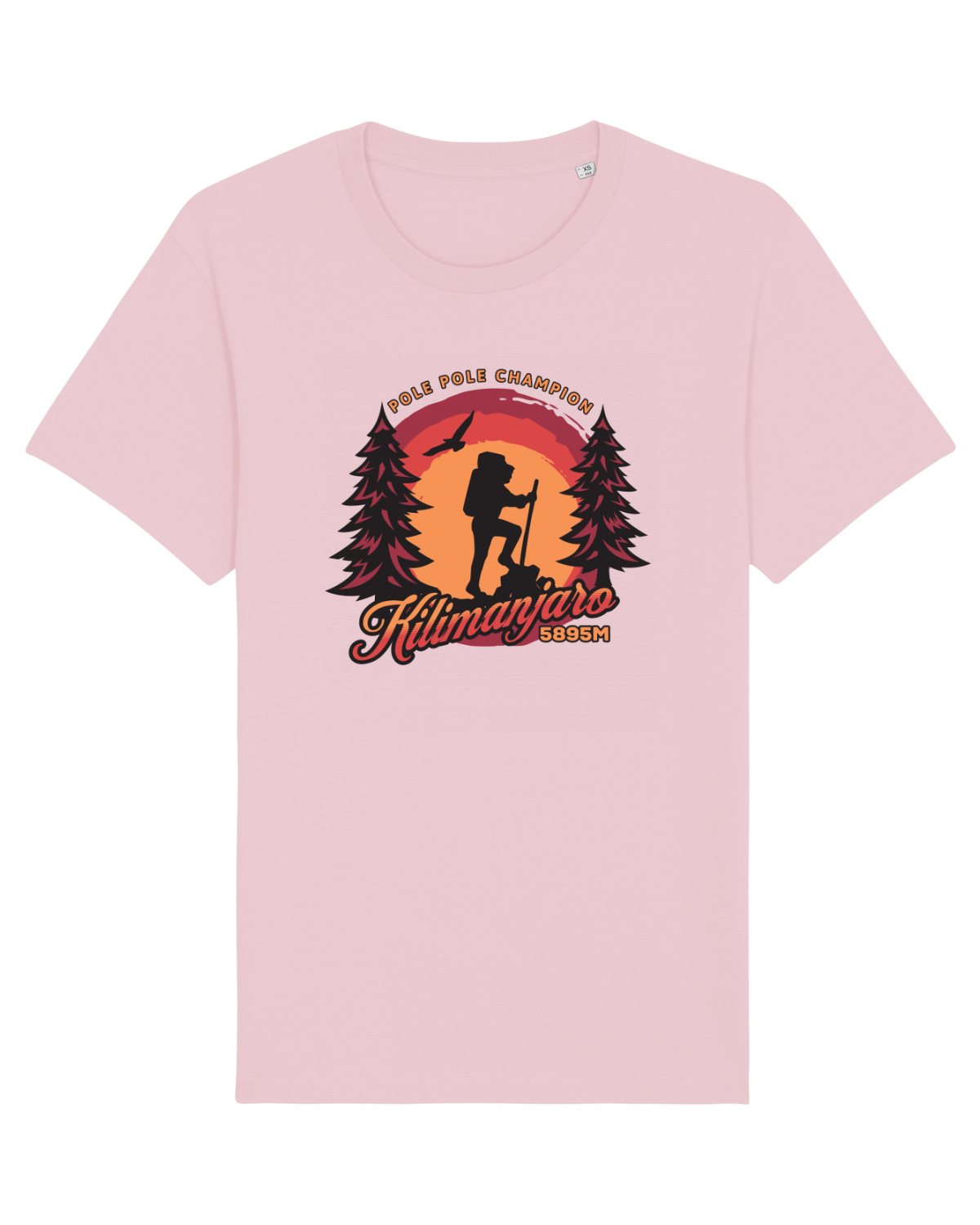Tricou mânecă scurtă Unisex Rocker Cotton Pink