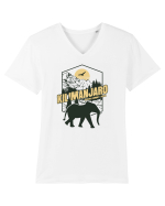 Kilimanjaro - Tanzania summit - Elephant Tricou mânecă scurtă guler V Bărbat Presenter