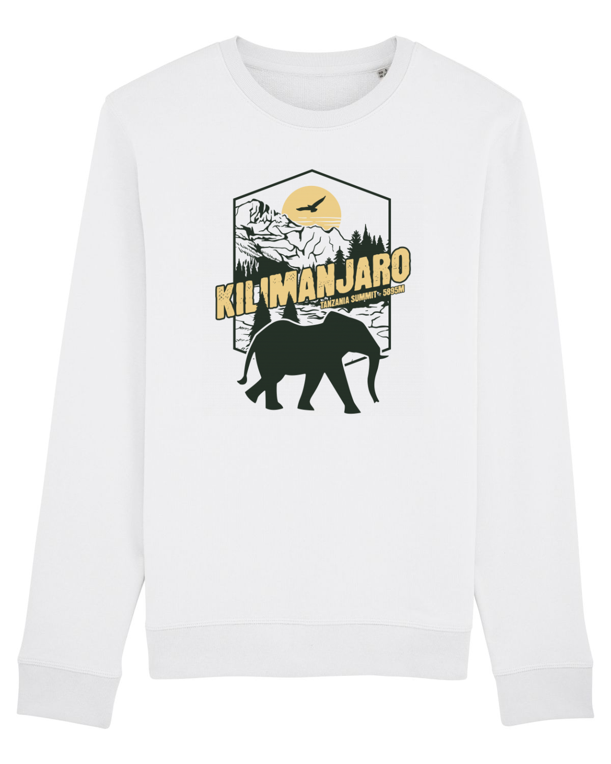 Bluză mânecă lungă Unisex Rise White