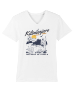Kilimanjaro - The roof of Africa Tricou mânecă scurtă guler V Bărbat Presenter