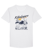 Kilimanjaro - The roof of Africa Tricou mânecă scurtă guler larg Bărbat Skater