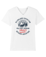 Kilimanjaro expedition - Pole pole trekking Tricou mânecă scurtă guler V Bărbat Presenter