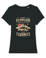 Mount Kilimanjaro - 7 summits - Hakuna Matata Tricou mânecă scurtă guler larg fitted Damă Expresser