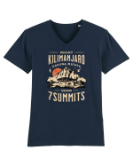 Mount Kilimanjaro - 7 summits - Hakuna Matata Tricou mânecă scurtă guler V Bărbat Presenter