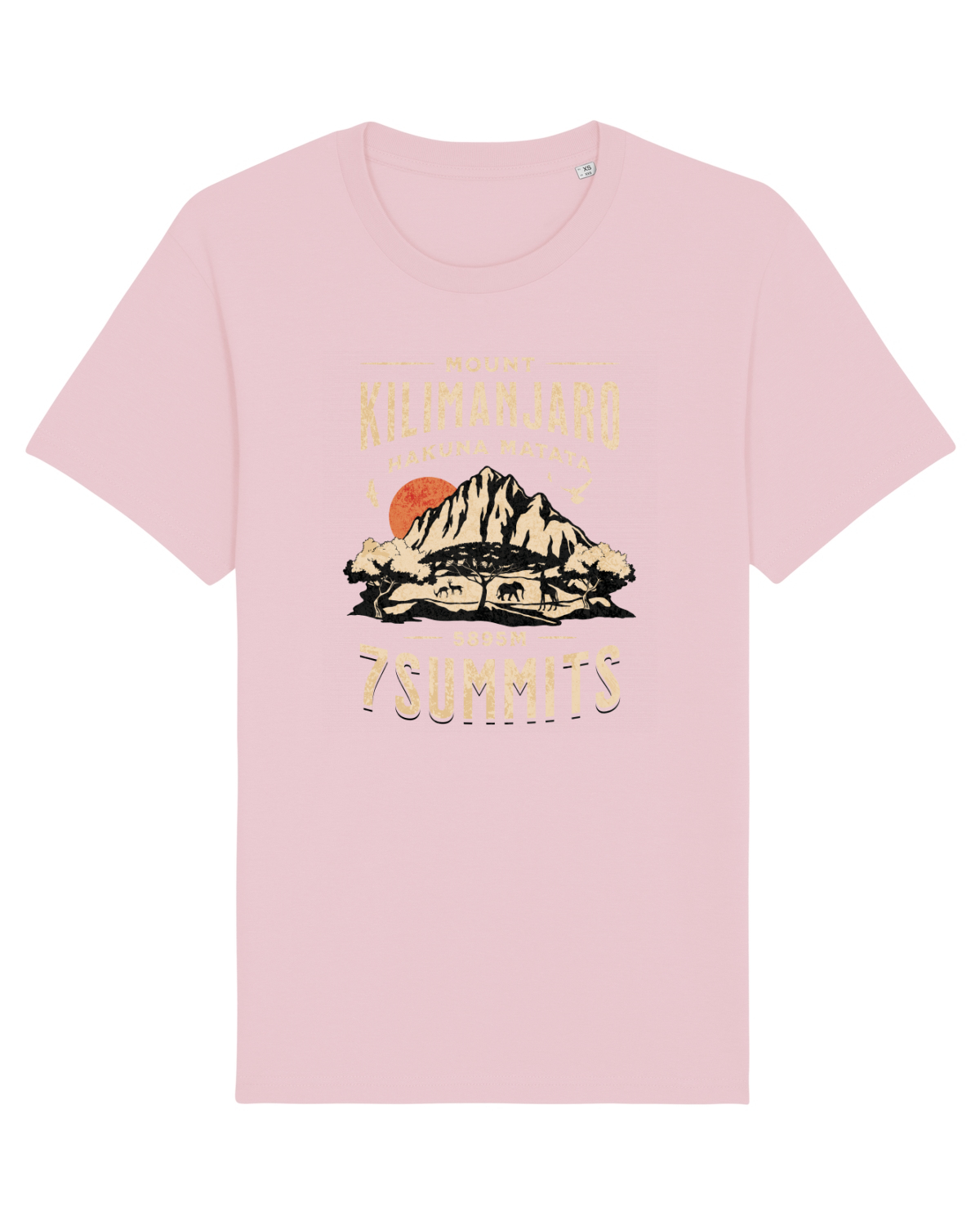 Tricou mânecă scurtă Unisex Rocker Cotton Pink