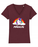 Magical Tricou mânecă scurtă guler V Damă Evoker