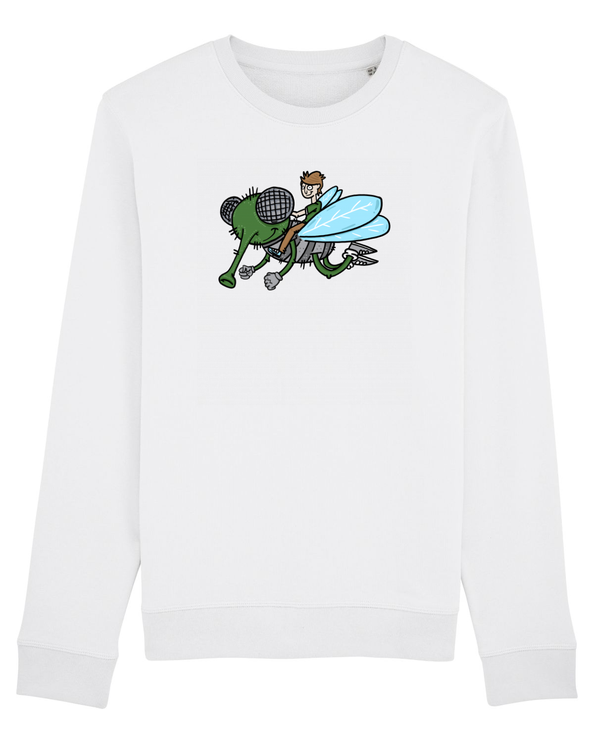 Bluză mânecă lungă Unisex Rise White
