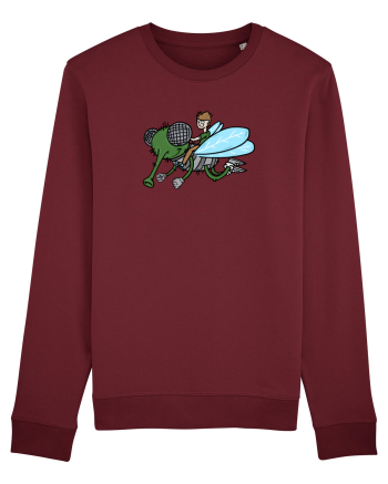 Cu musca Burgundy