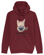 Stay crazy Hanorac cu fermoar Unisex Connector