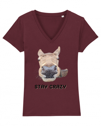 Stay crazy Burgundy