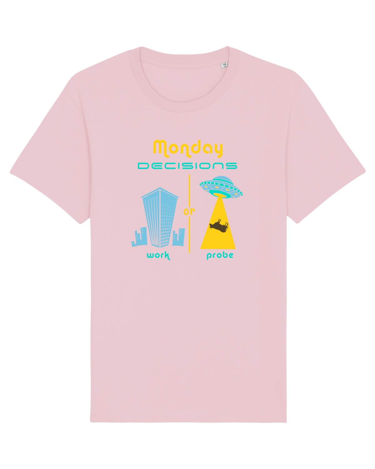 Tricou mânecă scurtă Unisex Rocker Cotton Pink