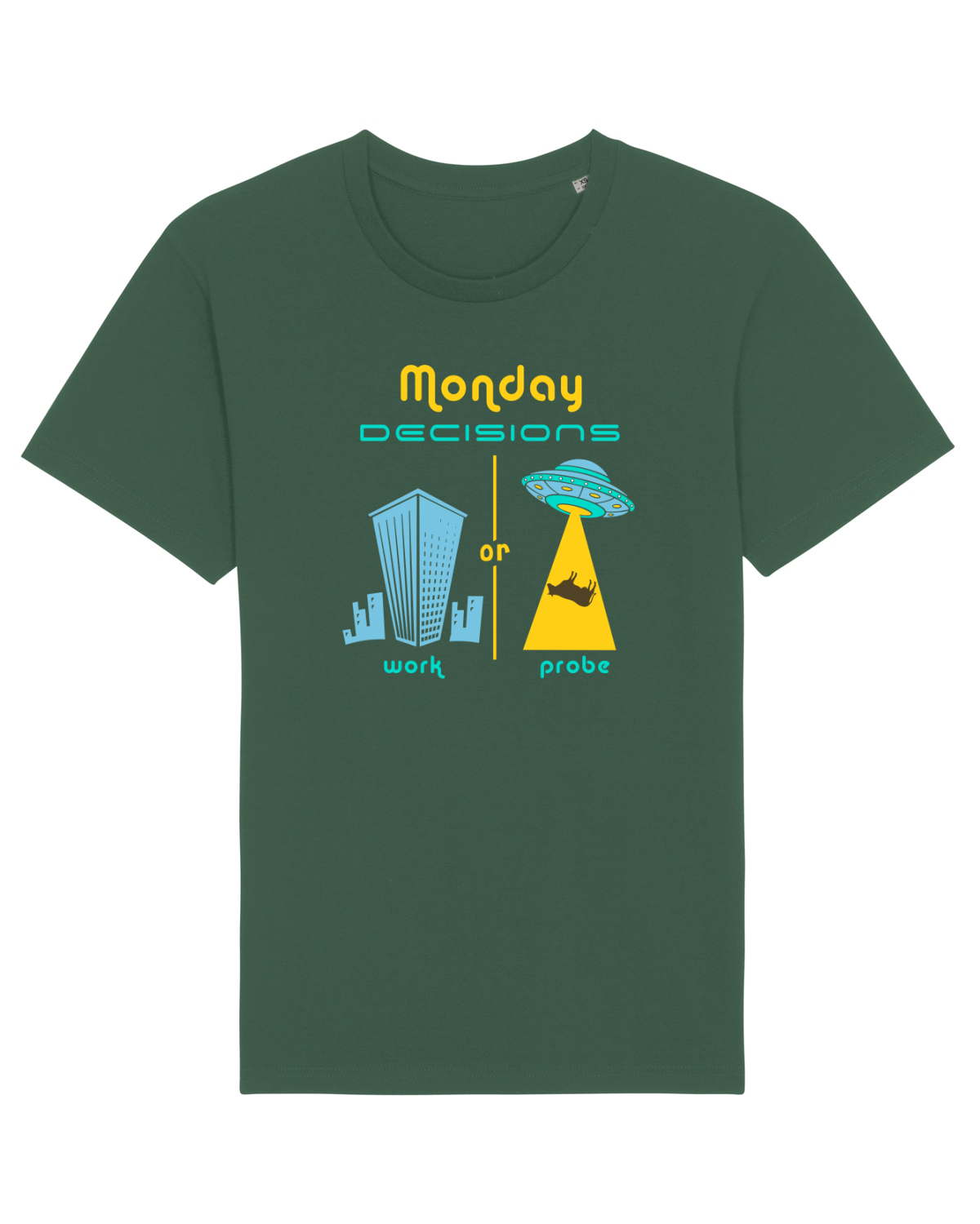 Tricou mânecă scurtă Unisex Rocker Bottle Green