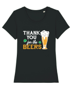 Thank you for the Beers Tricou mânecă scurtă guler larg fitted Damă Expresser