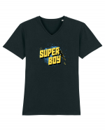 Super Boy Tricou mânecă scurtă guler V Bărbat Presenter