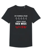 Rock Music Tricou mânecă scurtă guler larg Bărbat Skater
