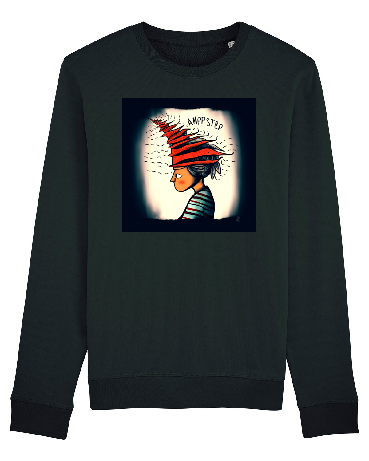 Bluză mânecă lungă Unisex Rise Black