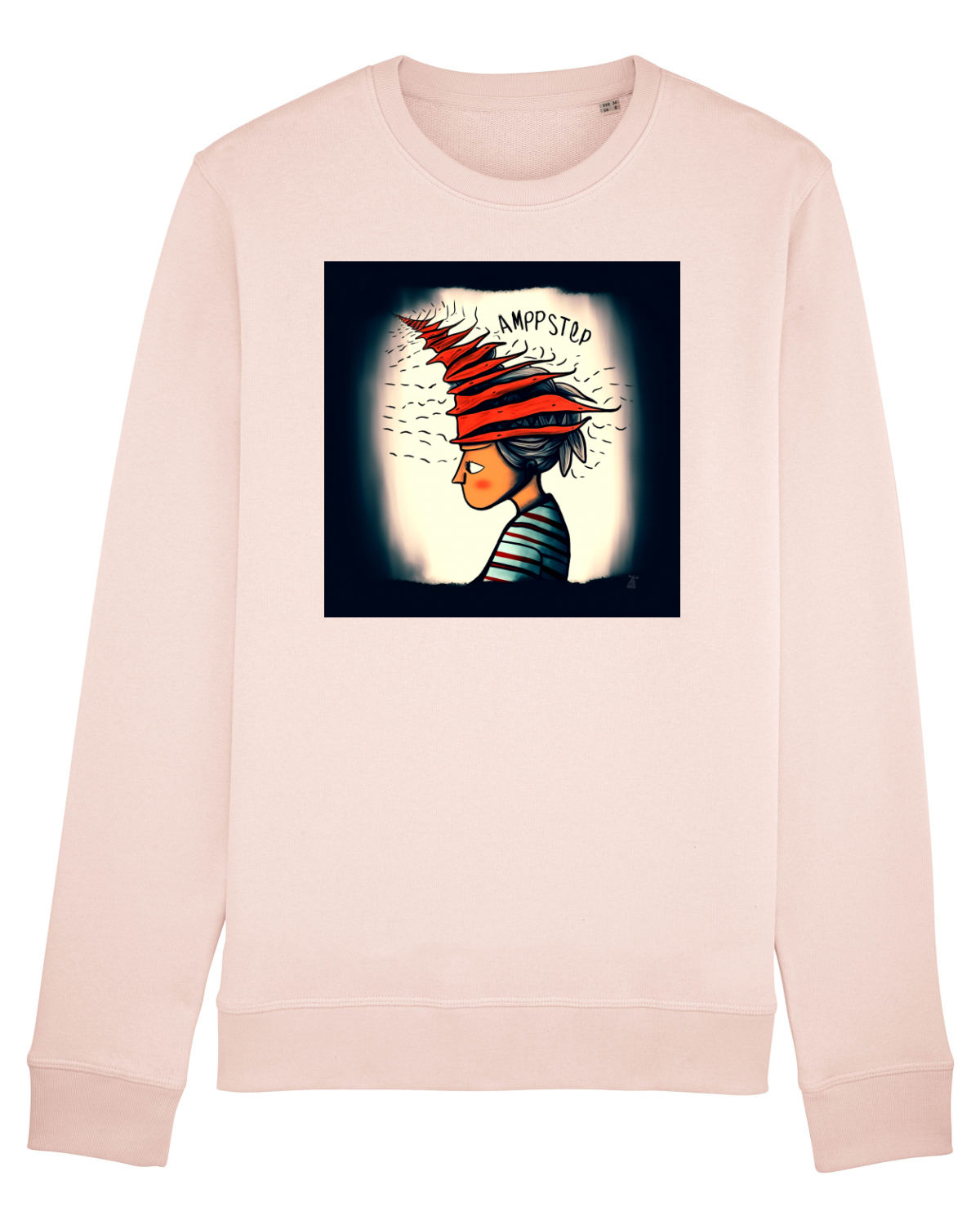 Bluză mânecă lungă Unisex Rise Candy Pink