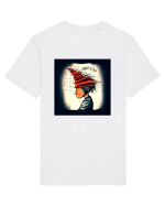 Sunt cu capul în nori și mă gândesc la tine. Tricou mânecă scurtă Unisex Rocker