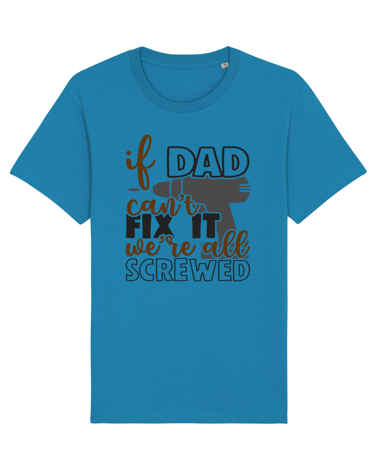 Tricou mânecă scurtă Unisex Rocker Azur