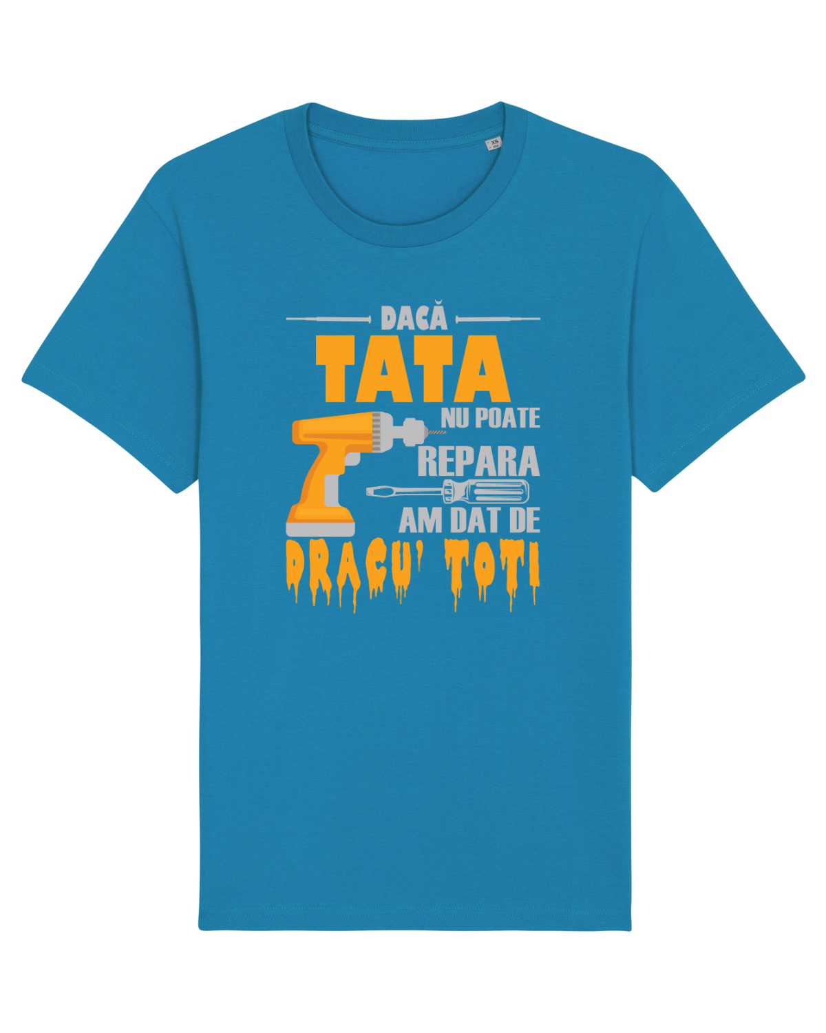 Tricou mânecă scurtă Unisex Rocker Azur
