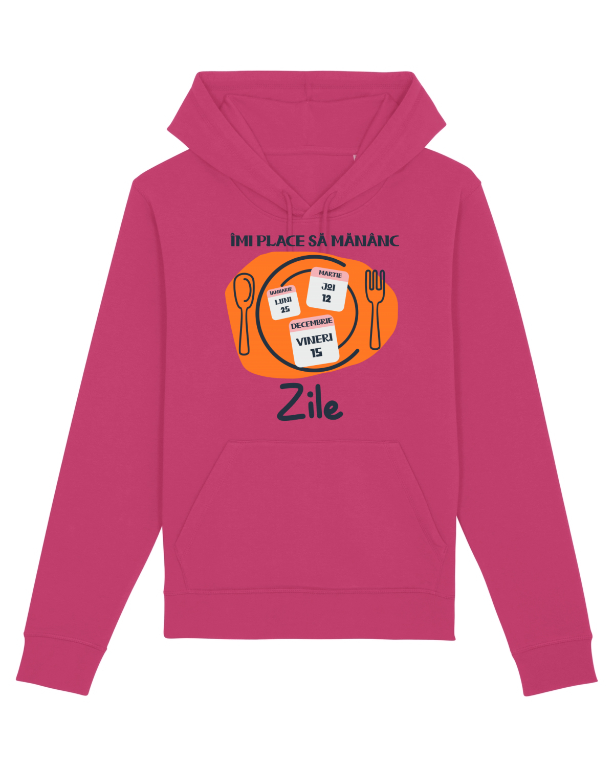 Hanorac Unisex Drummer Raspberry