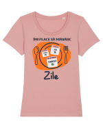 Îmi place să mănânc zile Tricou mânecă scurtă guler larg fitted Damă Expresser