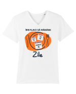 Îmi place să mănânc zile Tricou mânecă scurtă guler V Bărbat Presenter