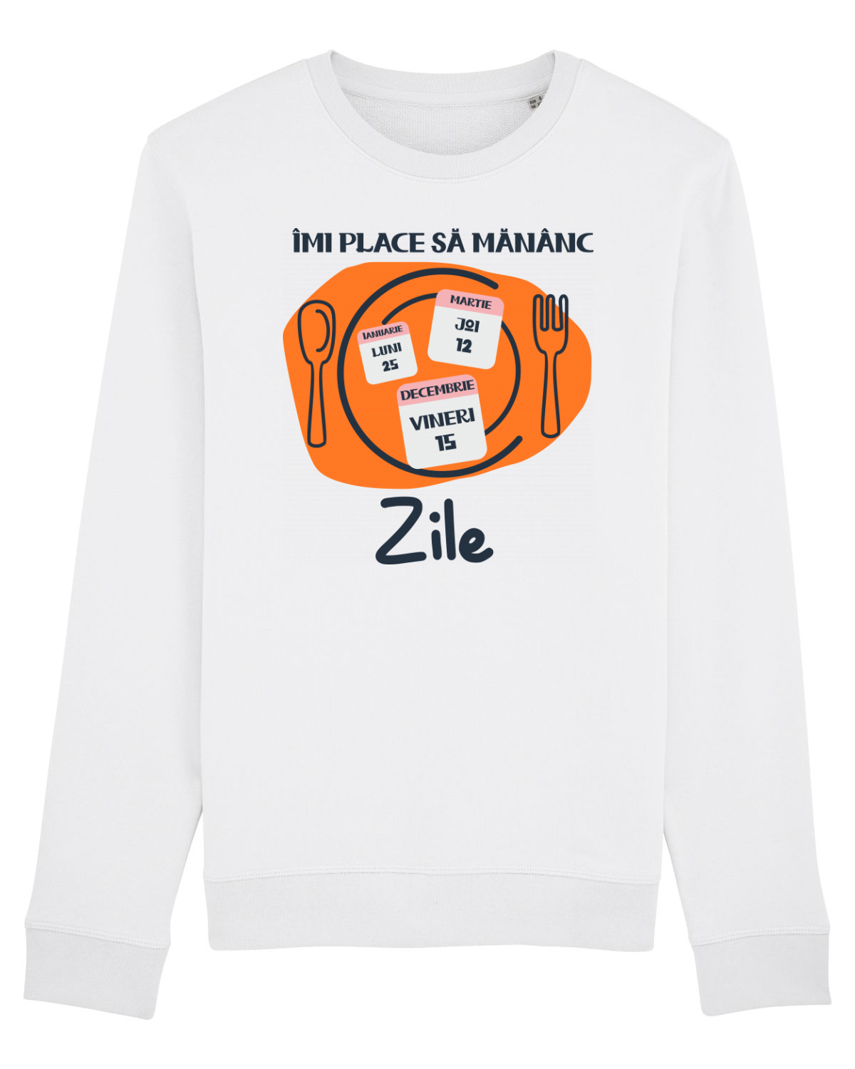 Bluză mânecă lungă Unisex Rise White