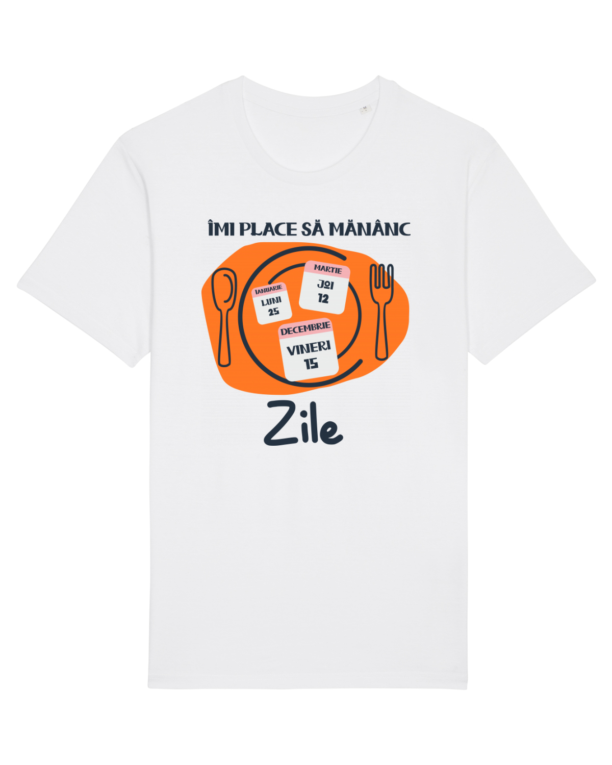 Tricou mânecă scurtă Unisex Rocker White