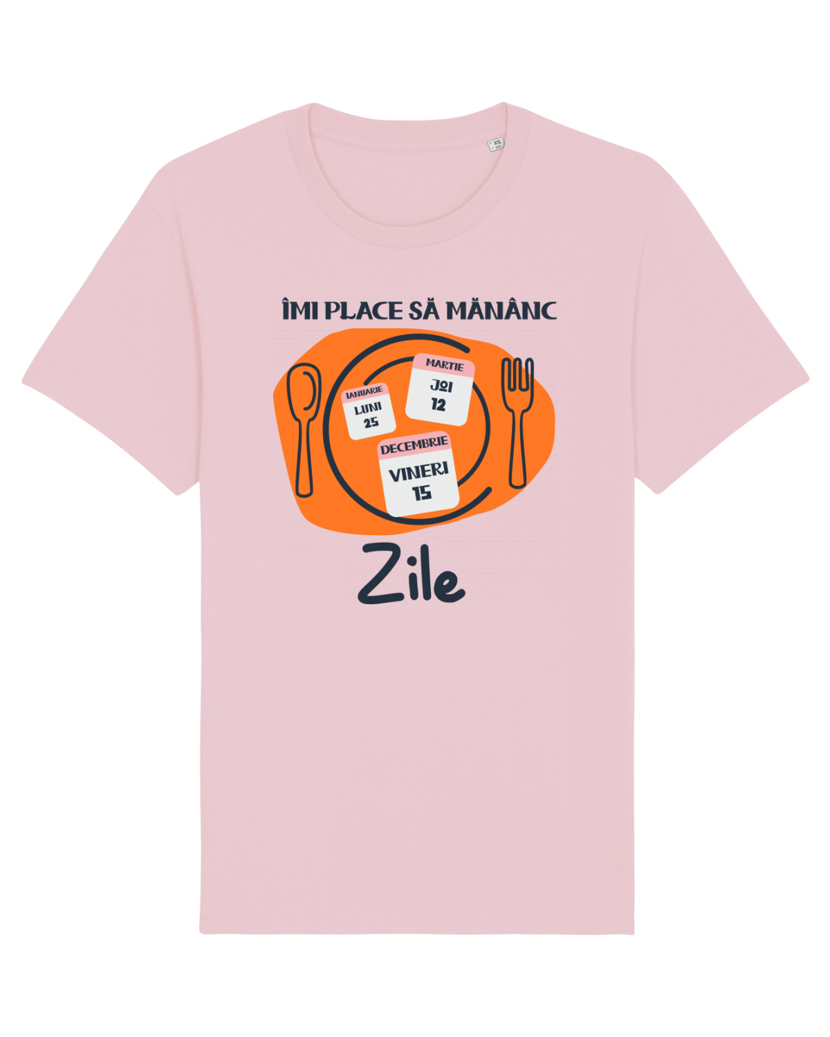 Tricou mânecă scurtă Unisex Rocker Cotton Pink