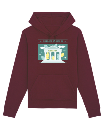 Îmi place să stau în banca mea - v2 Burgundy