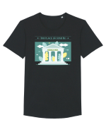 Îmi place să stau în banca mea - v2 Tricou mânecă scurtă guler larg Bărbat Skater