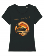 ADVENTURE ON BOARD - V4 Tricou mânecă scurtă guler larg fitted Damă Expresser