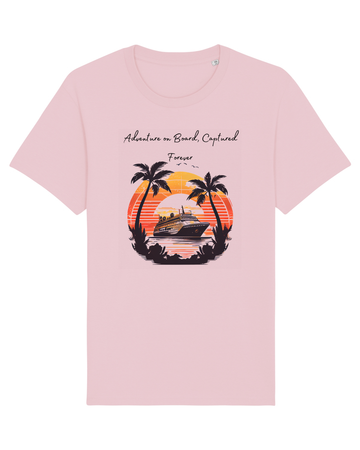 Tricou mânecă scurtă Unisex Rocker Cotton Pink