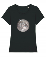 Aim for the moon Tricou mânecă scurtă guler larg fitted Damă Expresser