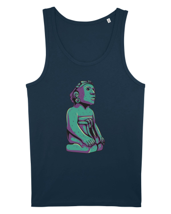 Aztec Statue Navy