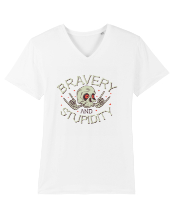 Bravery And Stupidity White