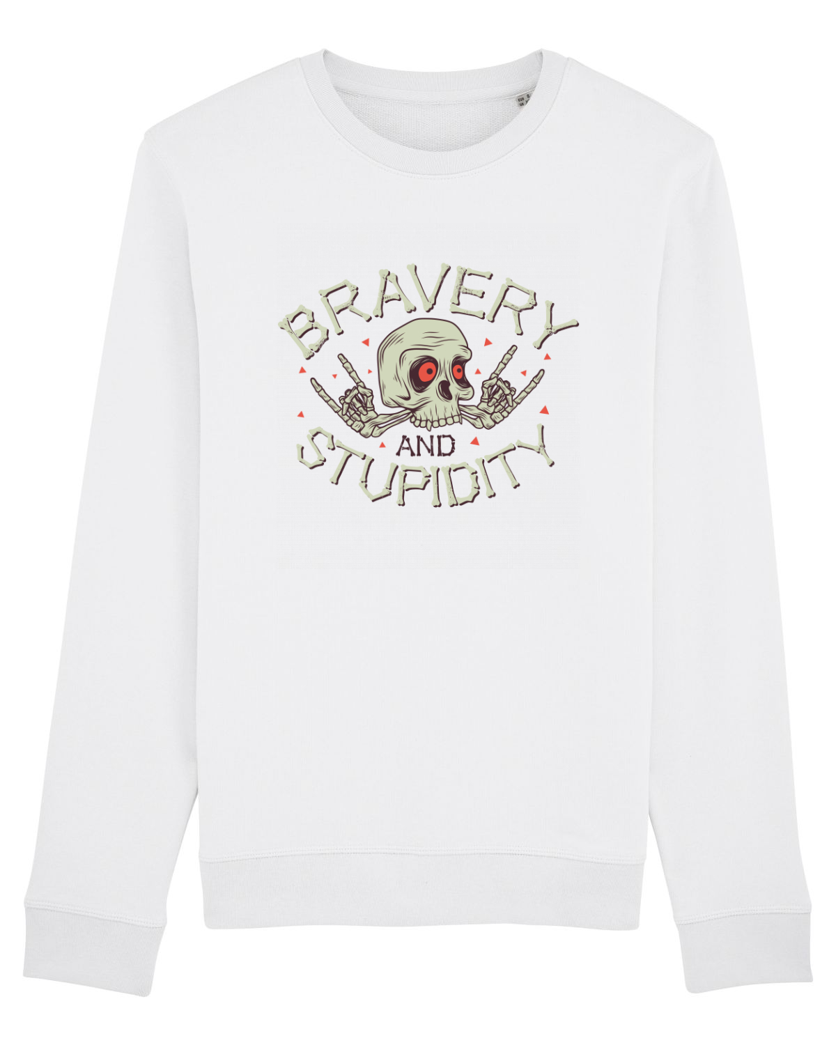 Bluză mânecă lungă Unisex Rise White