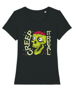 Creep It Real Tricou mânecă scurtă guler larg fitted Damă Expresser