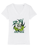 Play And Win Tricou mânecă scurtă guler V Damă Evoker