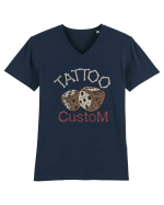 Tattoo Custom Tricou mânecă scurtă guler V Bărbat Presenter