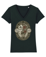 Tattoo Studio San Francisco Tricou mânecă scurtă guler V Damă Evoker