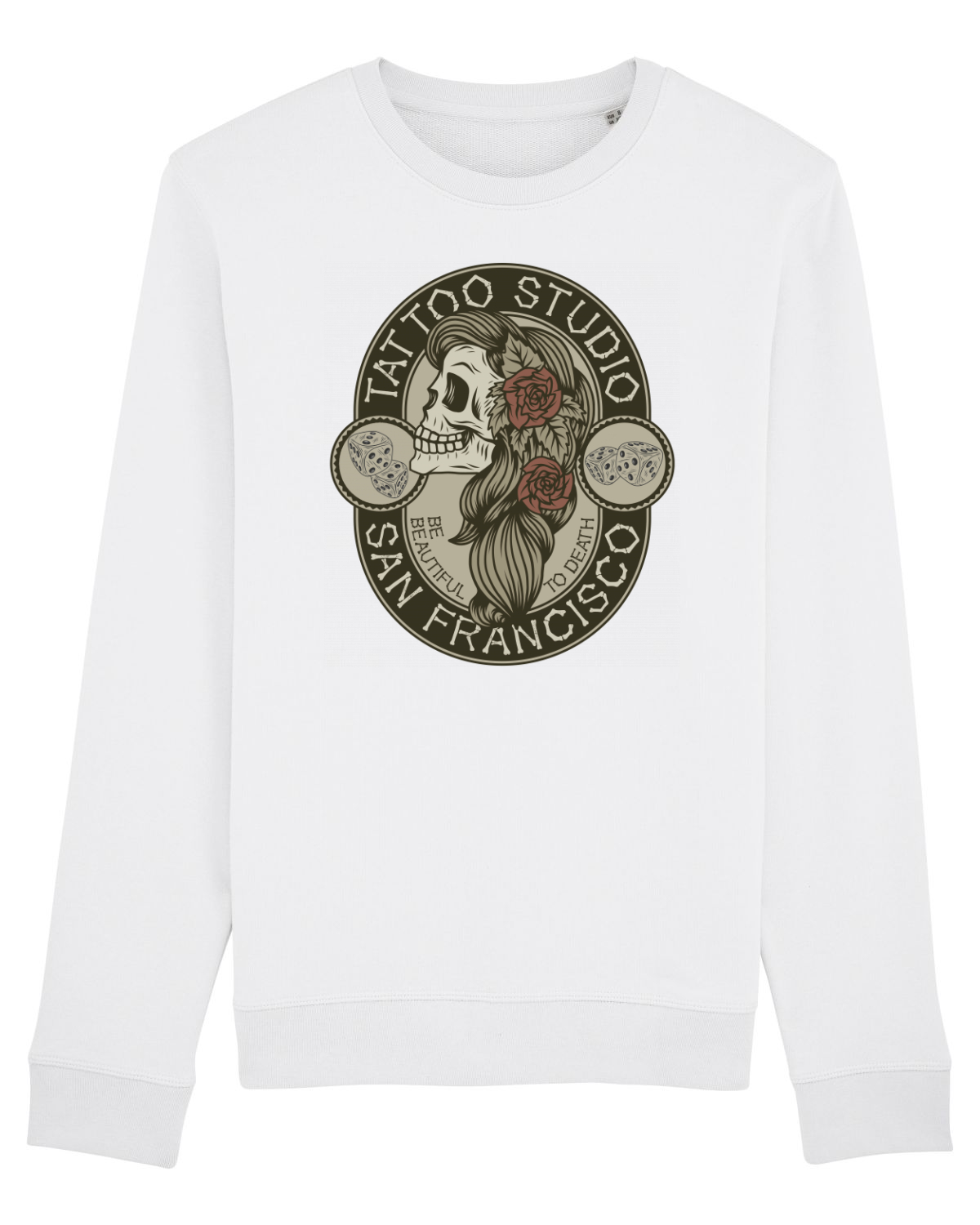 Bluză mânecă lungă Unisex Rise White