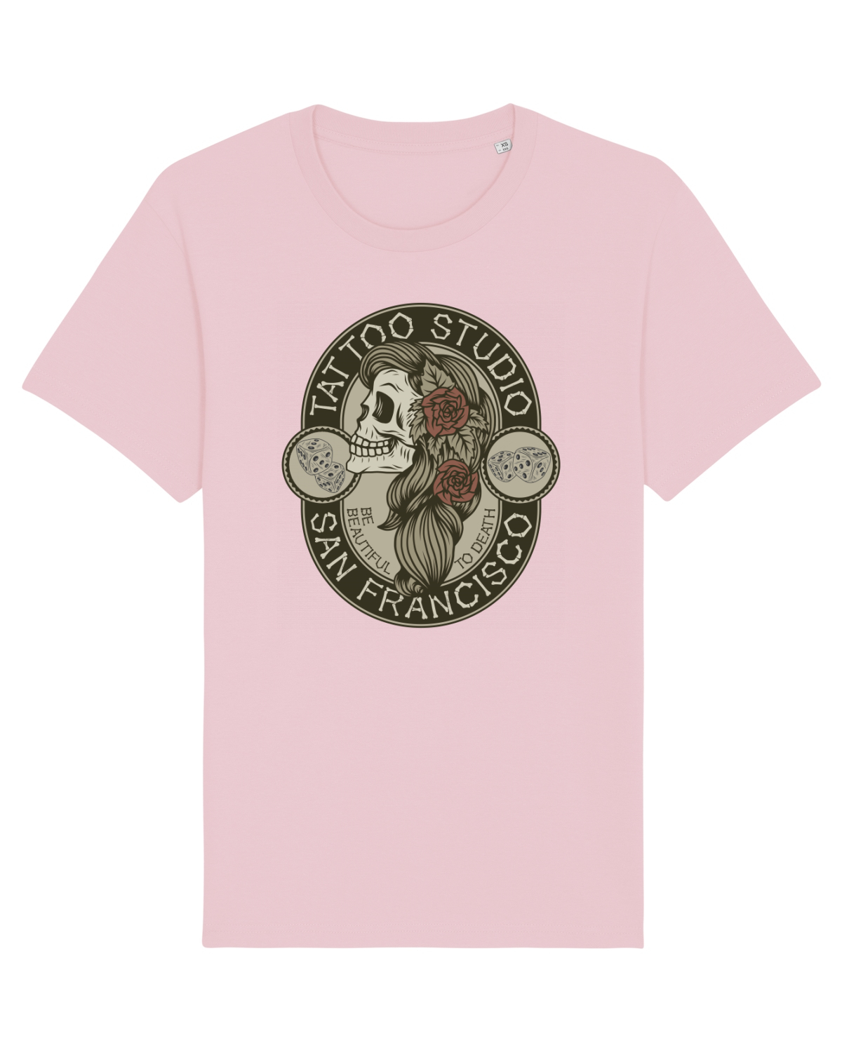Tricou mânecă scurtă Unisex Rocker Cotton Pink