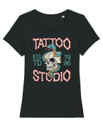 Tattoo Sudio Tricou mânecă scurtă guler larg fitted Damă Expresser